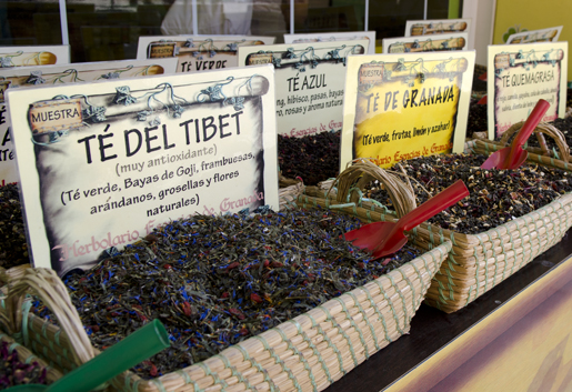 Take some tea home with you, Granada has a great selection of fruity infusions. © Sophie Carefull  