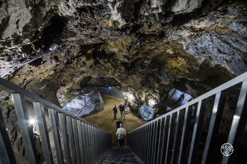 Stairs to access the inside of the mine ©Geoda de Pulpí Stairs to access the inside of the mine ©Geoda de Pulpí