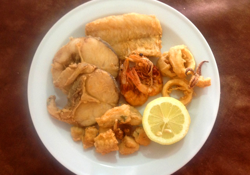 Fritura Malagueña - Mixed fried fish is typical of Malaga especially on the coast