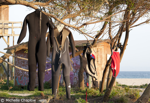 Hanging out after a long day of seaside fun in Tarifa.  © Michelle Chaplow