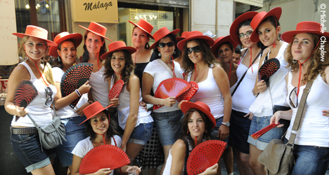 © Michelle Chaplow Local Malageñas enjoying their home town feria © Michelle Chaplow Local Malageñas enjoying their home town feria