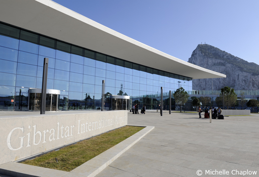 New airport terminal and the Rock of Gibraltar. © Michelle Chaplow New airport terminal and the Rock of Gibraltar. © Michelle Chaplow