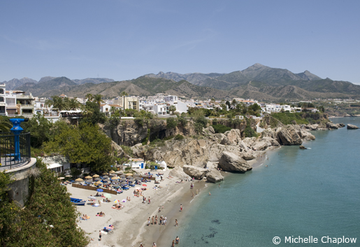 View of Playa Calahonda from the Balcon de Europa. © Michelle Chaplow View of Playa Calahonda from the Balcon de Europa. © Michelle Chaplow