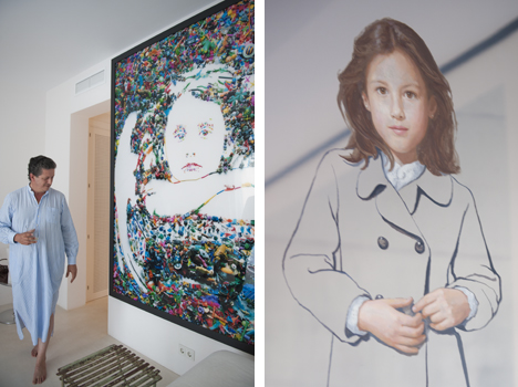 © Michelle Chaplow Pieces in Valentin's dream home by Vik Muniz and Guillermo Perez Villalta