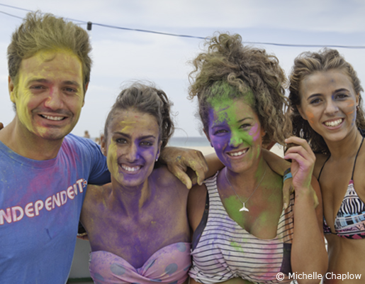 Nobody can resist this colorful festival  © Michelle Chaplow .