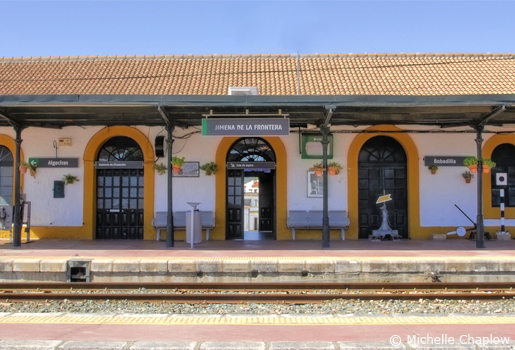Jimena station building, Henderson signalling artifacts on display  © Michelle Chaplow .