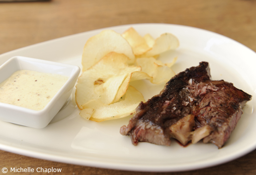 Argentinian beef with sweet mustard sauce at San Telmo. © Michelle Chaplow