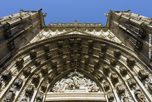 The Gothic Cathedral with its impressive Giralda in Sevilla. © Michelle Chaplow .
