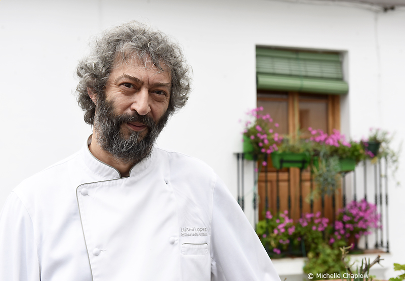 Chef Luis Miguel López or "Luismi" Arrieros Restaurant terrace © Michelle Chaplow ©Michelle Chaplow Chef Luis Miguel López or "Luismi" Arrieros Restaurant terrace © Michelle Chaplow ©Michelle Chaplow