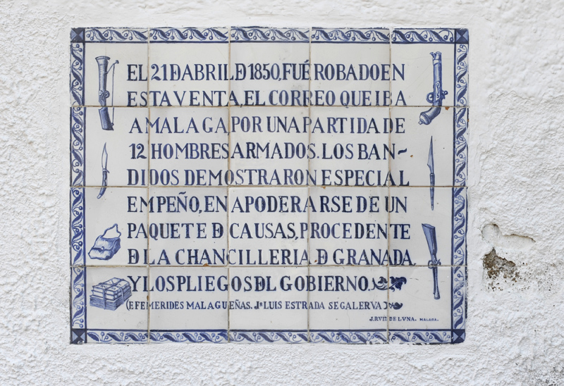 12 men carried out a daring robbery of the Malaga stage coach on 21 April 1850 ©Michelle Chaplow