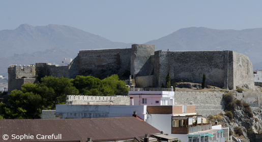 Castillo de San Miguel sits proudly atop the town of Almunecar. © Sophie Carefull  