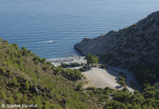 Playa Cantarriján is a secluded cove, catch the minibus from the main road to get down to it. © Sophie Carefull  