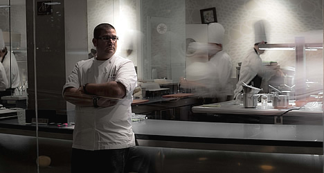 © Michelle Chaplow Dani Garcia in the Kitchen at Calima 