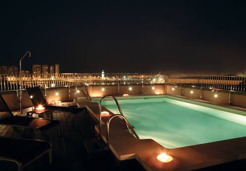 Rooftop pool in the Molina Lario Hotel 