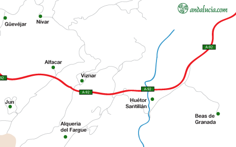 Beas de Granada maps