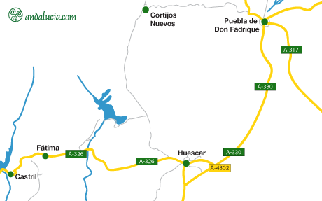 Puebla de Don Fadrique maps