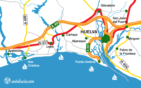 Huelva maps