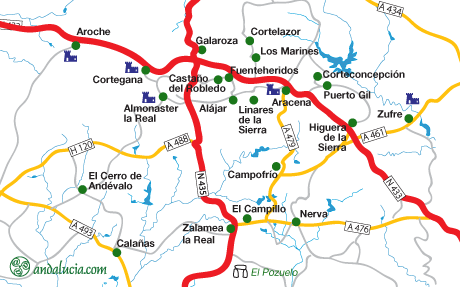 El Campillo map