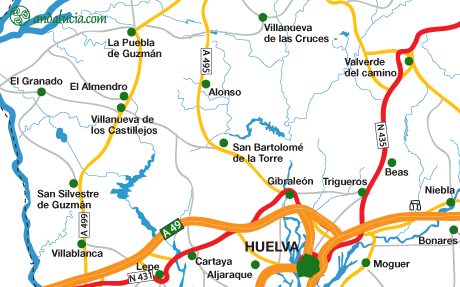 San Bartolome de la Torre map