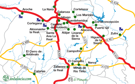 huelva maps