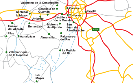 La Puebla del Río map