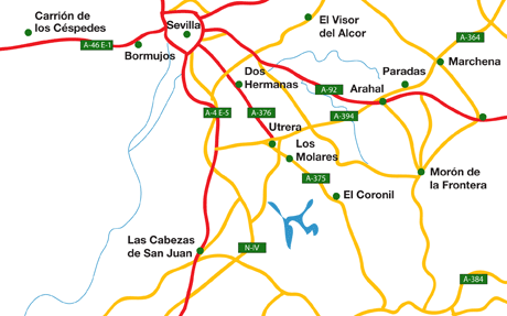 Los Molares map