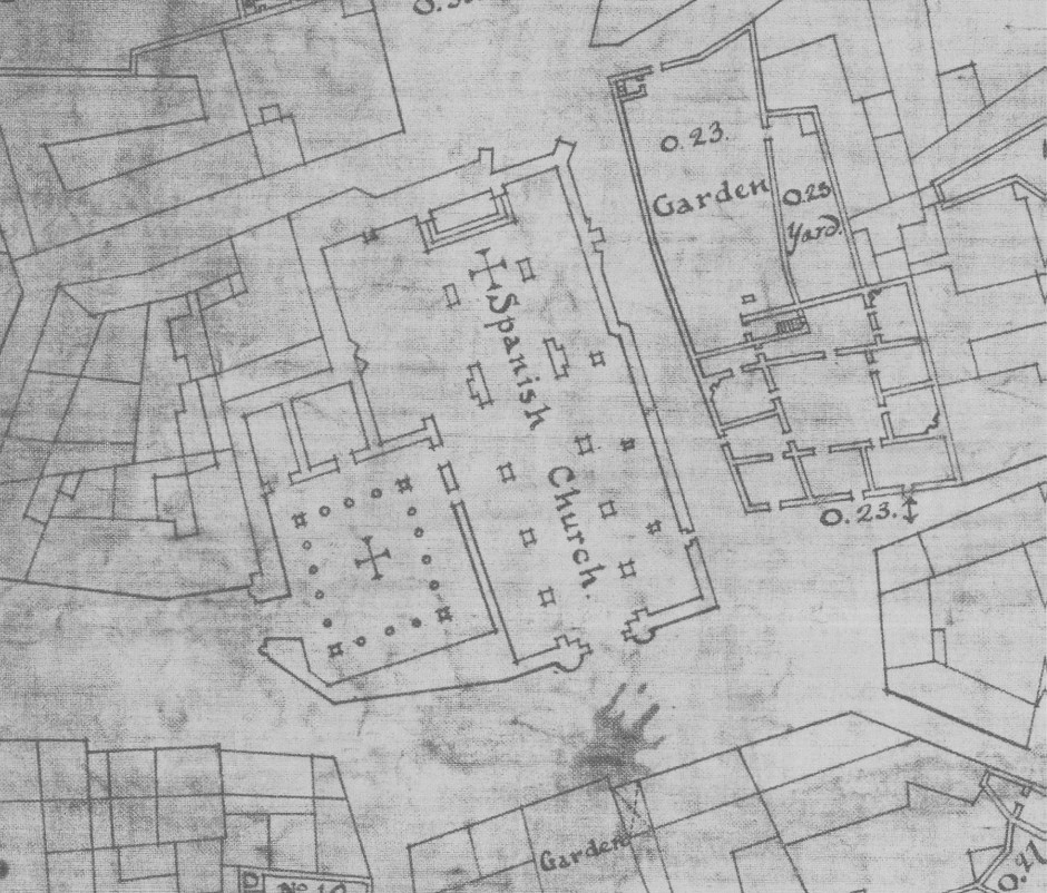 Historical Plan of Cathedral Pre-reconstruction © 2021 HM Government of Gibraltar