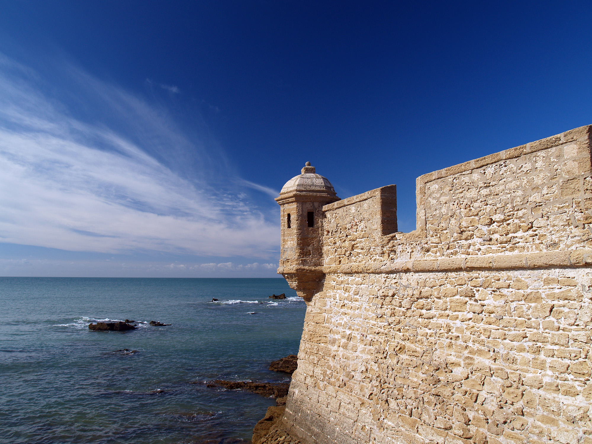The historic city walls of Cadiz © Michelle Chaplow