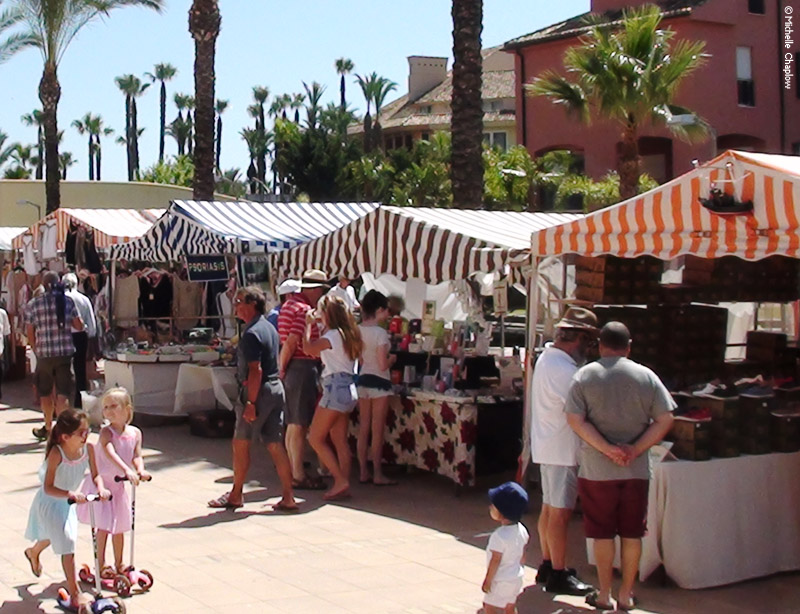 Sunday morning craft market in Sotogrande