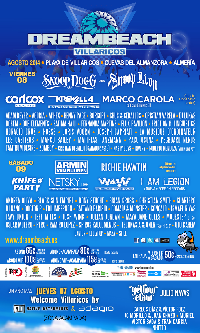 Dreambeach Festival 2014 poster