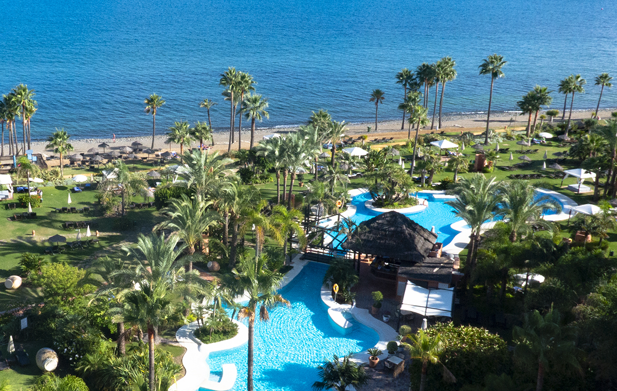 The Kempinski Hotel enjoys from line Views to The Med © Michelle Chaplow