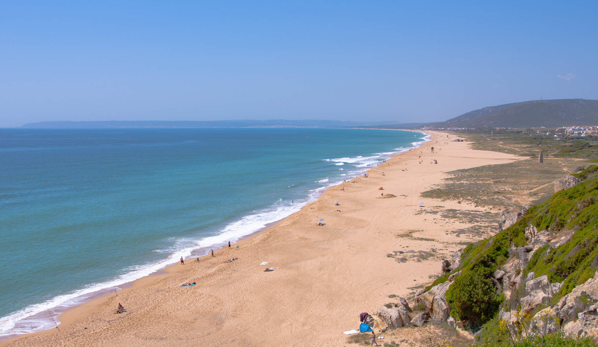 Stunning beachscape in Zahara de los Atunes, featuring golden sands and turquoise waters, perfect for a serene escape on the Costa de la Luz © Michelle Chaplow