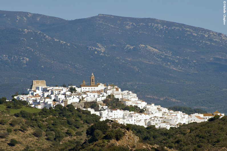 Shopping in the white village of Alcala de los Gazules