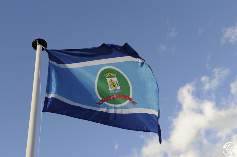 Marbella town flag flying high © Michelle Chaplow