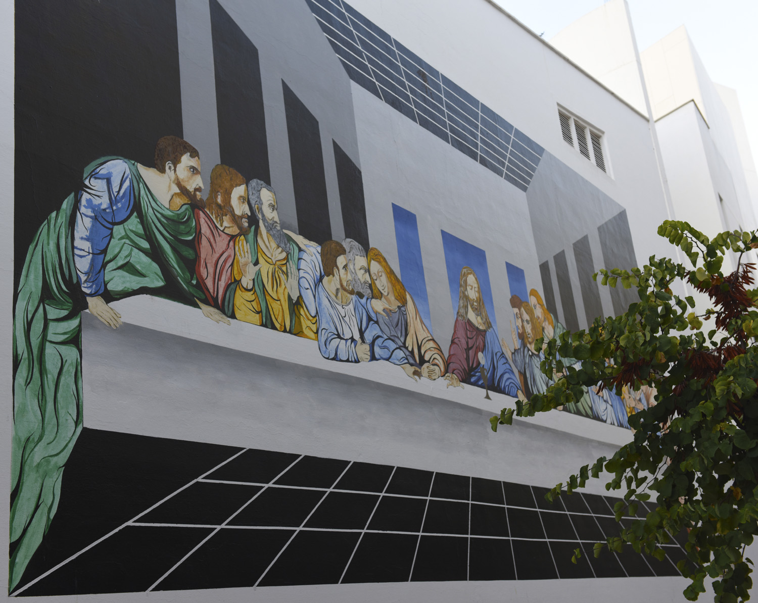 Last Supper on side of San José church by Curro Leyton. Photo© Michelle Chaplow