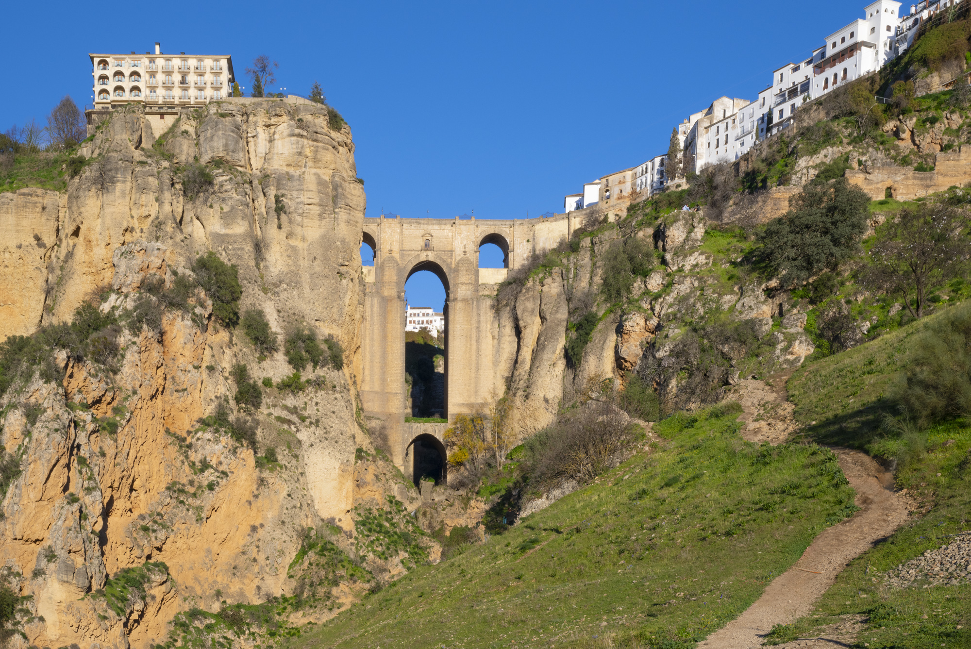 Bridging History: The breathtaking Puente Nuevo spans the Tajo Gorge in Ronda, a timeless masterpiece blending natural beauty and architectural grandeur © Michelle Chaplow