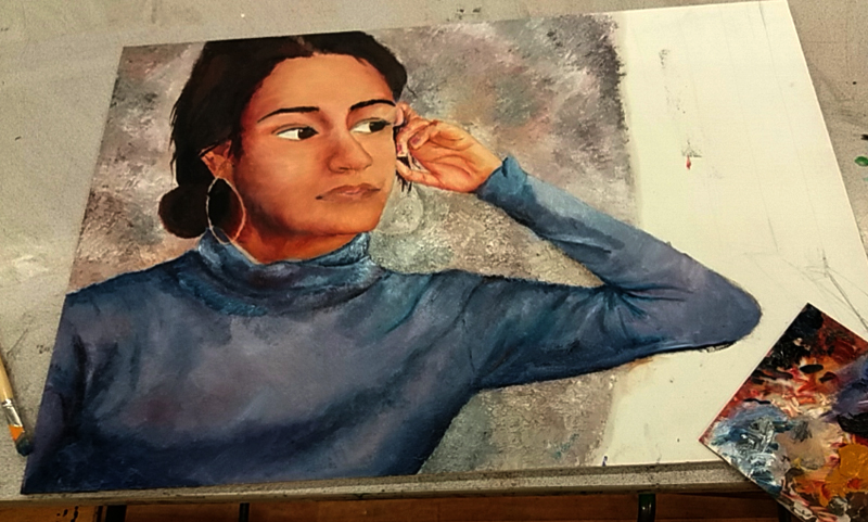 A sketch by Harpinder Kaur. Copyright Harpinder Kaur.