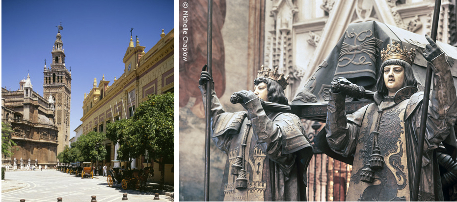 The remains of Columbus in the cathedral of Seville. © Michelle Chaplow