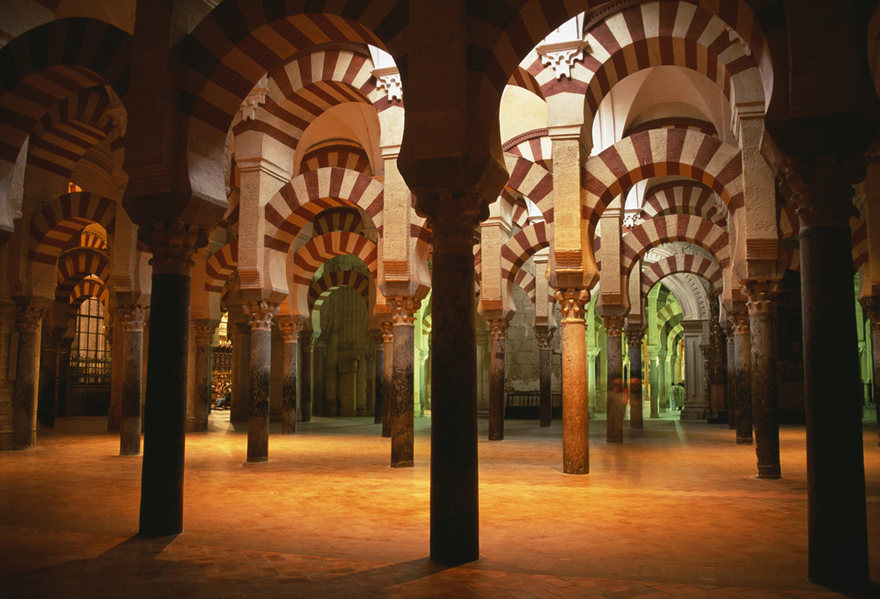 The building's existing 865 columns (originally 1293, before the cathedral arrived) were recycled from various sources, including the Visigothic basilica over which the mosque was built © Michelle Chaplow