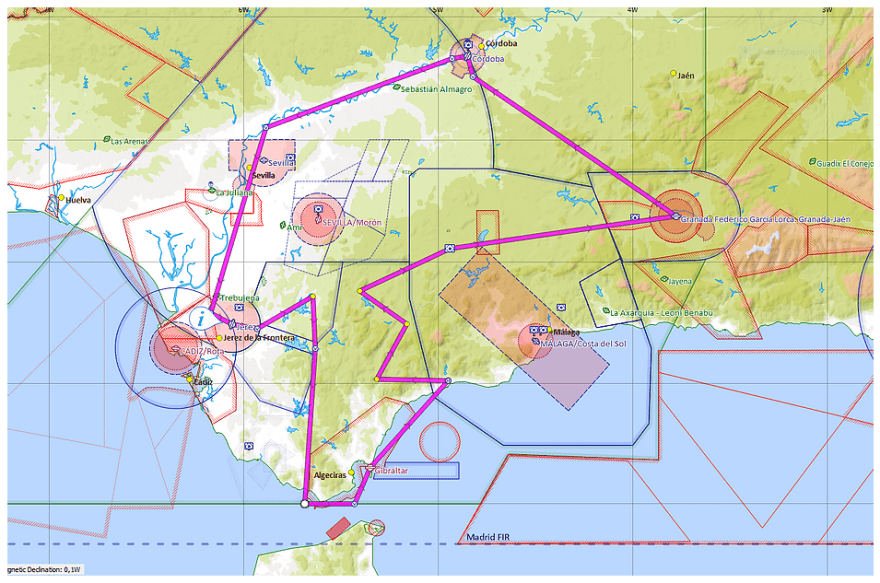 Al Andalus team route Pooleys Dawn to Dusk Competition 2021