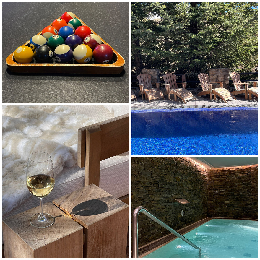 Chilling at El Lodge Ski and Spa resort, one of the many options for the non-skier © Michelle Chaplow