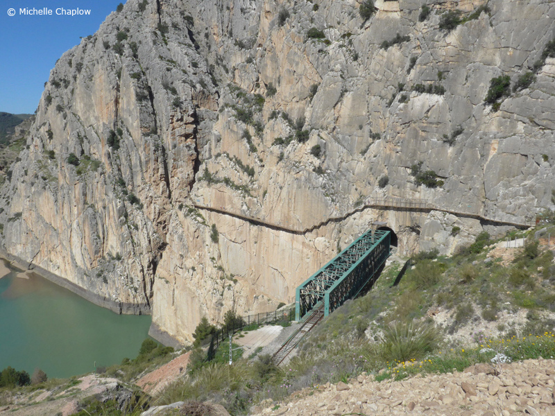 The South Entrance, check out this cliff hanger walkway © Michelle Chaplow