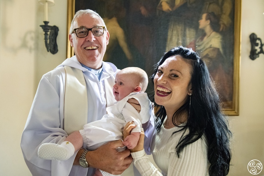 Vicki Rowe Christening her baby boy, a joyous occasion  © Michelle Chaplow