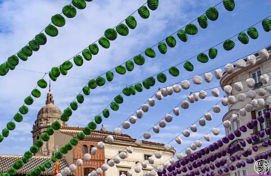 The Malaga skies are adorned with decorations