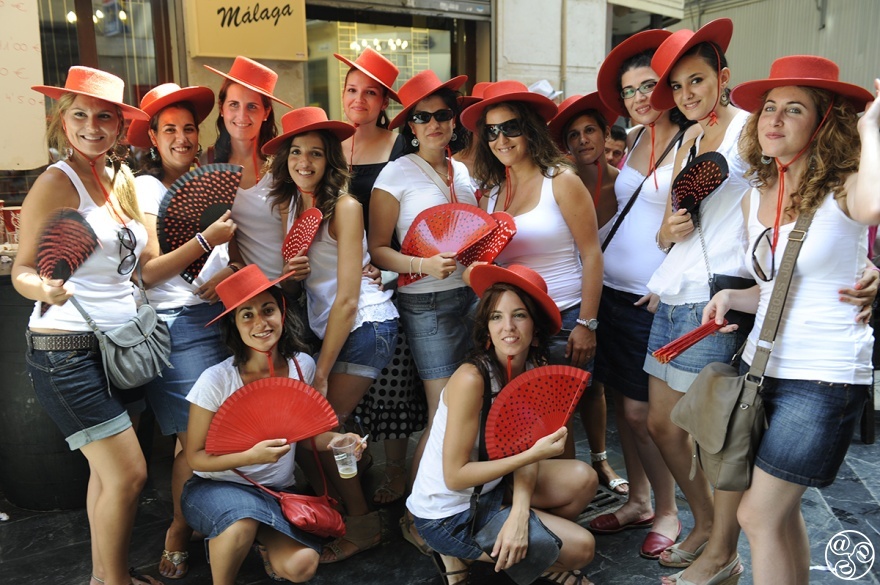 Local Malagueñas enjoying their home town feria. © Michelle Chaplow