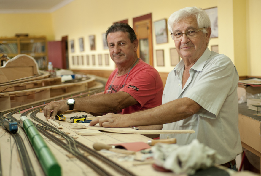 Jorge Rodriguez & José Roballo of the Asociacion de Amigos del Ferrocaril de Algeciras © Michelle Chaplow