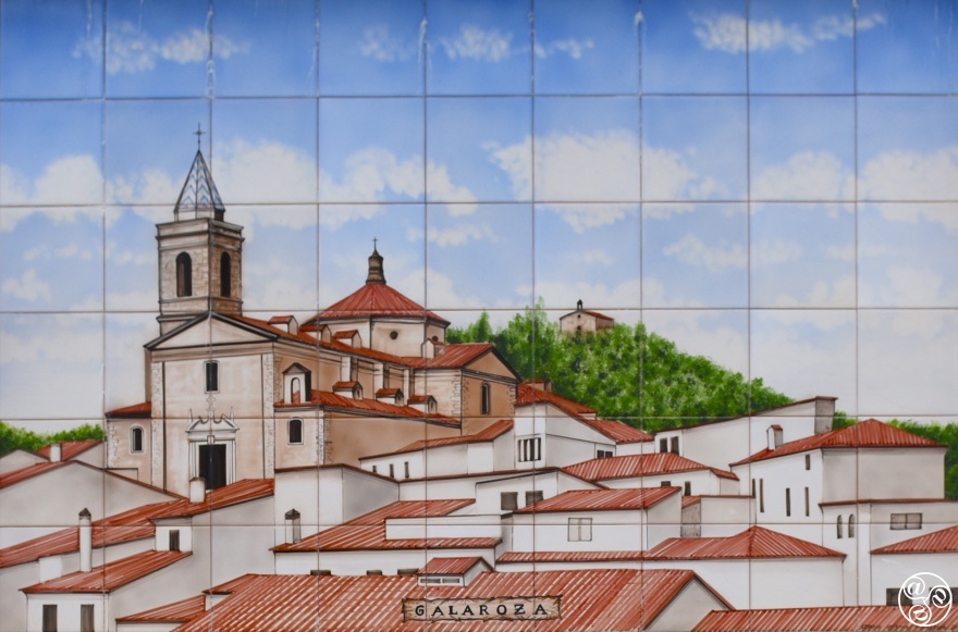 An artist´s impression of the white village of Galaroza