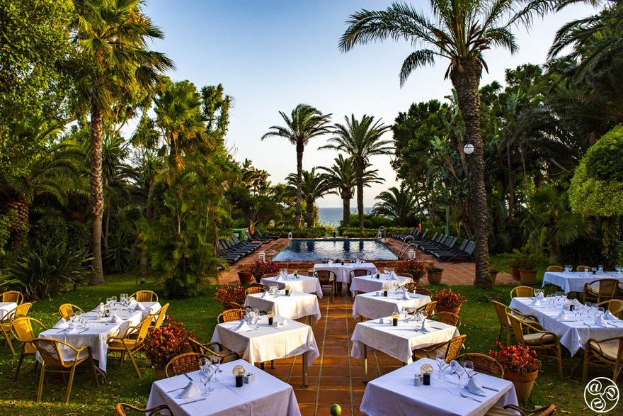 Al fresco dining at The Hurricane Hotel, Tarifa © Michelle Chaplow