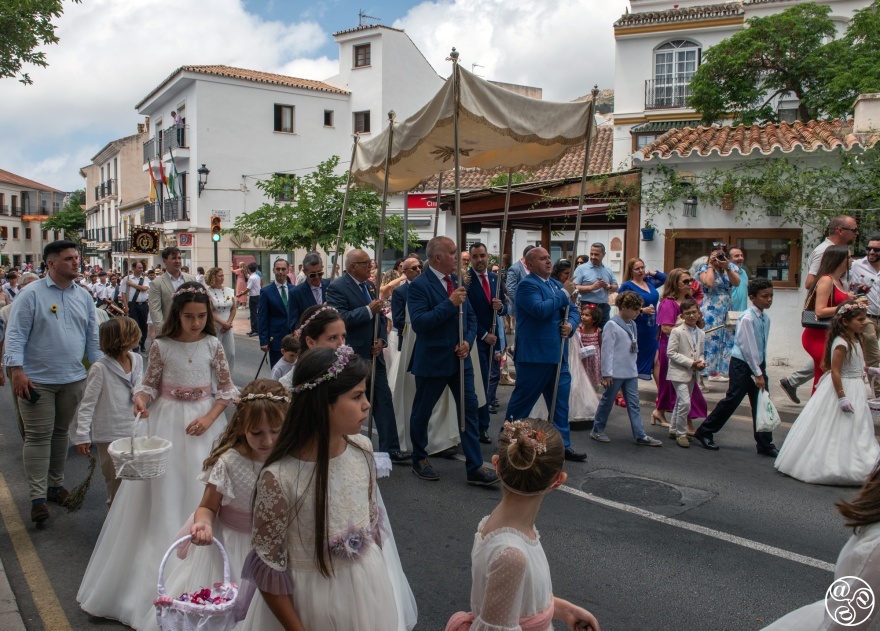 The Corpus Christi processional provides an insight into this pretty white village   © Michelle Chaplow