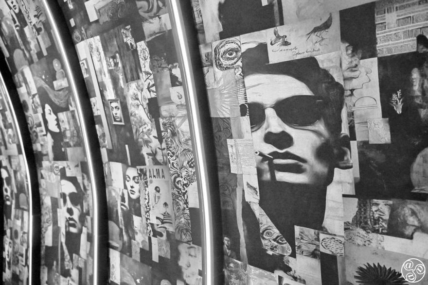 Collage artwork on the iconic Bonbonniere tunnel © Michelle Chaplow